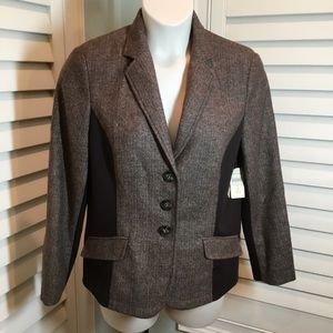 NWT Coldwater Creek Brown Wool Jacket Size 12